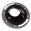 Picture of 3" x 4" ABS Offset Closet Flange with Stainless Steel Ring less Knockout