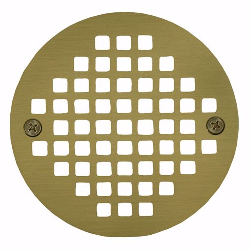 Picture of 5" Polished Brass Round Cast Coverall Strainer