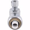 Picture of 1/2" x 1/4" OD COMP PlumBite® Push On Supply Stop, Angle, Bag of 1