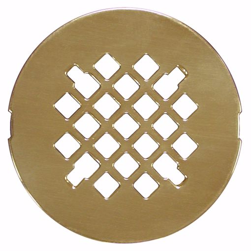 Picture of 4-1/4" Polished Brass Replacement Strainer, Snap-in