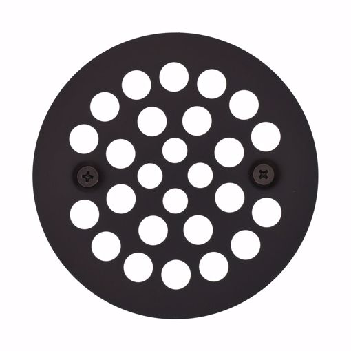 Picture of Oil Rubbed Bronze 4-1/4" Strainer with Screws for Fiberglass Shower Stall