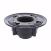 Picture of 2" x 3" Heavy Duty PVC Drain Base with 3" Plastic Spud and 6" Nickel Bronze Strainer