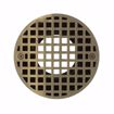 Picture of 2" x 3" Heavy Duty PVC Drain Base with 3" Plastic Spud and 6" Nickel Bronze Strainer