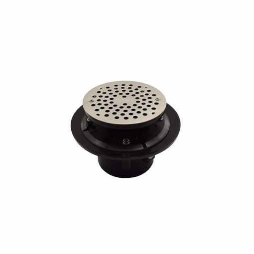 Picture of 2" x 3" ABS Drain with 6" Stainless Steel Strainer and 8-1/2” Pan