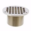 Picture of 3" x 4" LevelBest® Complete Heavy Duty Drain System with 3" Metal Spud and 5" Nickel Bronze Strainer