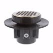 Picture of 3" x 4" LevelBest® Complete Heavy Duty Slab Drain System with 3" Metal Spud and 5" Nickel Bronze Strainer