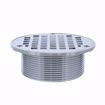 Picture of 2" Heavy Duty PVC Drain Base with 3-1/2" Metal Spud ands 5" Chrome Plated Strainer