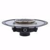 Picture of 2" Heavy Duty PVC Drain Base with 3-1/2" Metal Spud and 5" Nickel Bronze Strainer