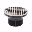 Picture of 4" LevelBest® Complete Hub Fit Drain System with 3" Plastic Spud and 5" Nickel Bronze Strainer