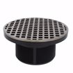 Picture of 4" LevelBest® Complete Pipe Fit Drain System with 3-1/2" Plastic Spud and 6" Nickel Bronze Strainer