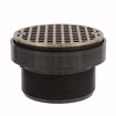 Picture of 3" x 4" LevelBest® Complete Pipe Fit Drain System with 3-1/2" Plastic Spud and 5" Nickel Bronze Strainer