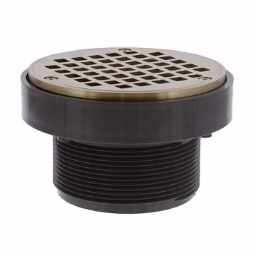 Picture of 3-1/2" LevelBest® Adapter with 3" Metal Spud and 5" Nickel Bronze Strainer