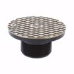 Picture of 3-1/2" LevelBest® Adapter with 3" Plastic Spud and 6" Nickel Bronze Cover