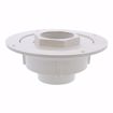 Picture of 2" PVC Shower Drain with 2" Brass Spud and 4" Round Chrome Plated Strainer