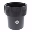 Picture of 3” x 4” Gray PVC Pipe Fit Base with 4” Thread