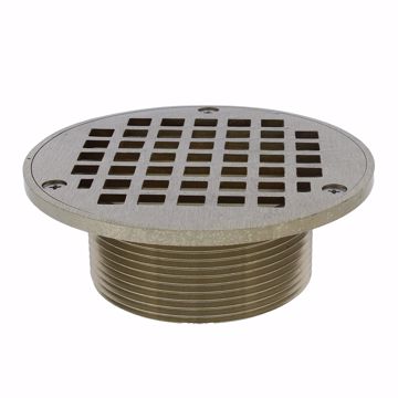 Picture of 3" IPS Metal Spud with 5" Nickel Bronze Round Strainer