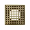 Picture of 3-1/2" IPS Metal Spud with 6" Polished Brass Square Strainer