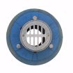 Picture of 2" IPS Code Blue EZ Test Shower Drain with 7" Base and 3-1/2" Stainless Steel Round Strainer