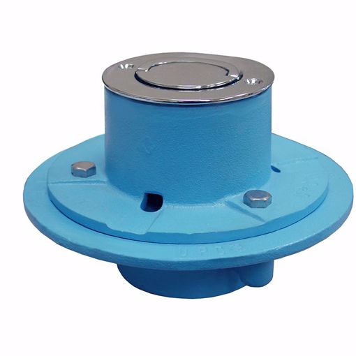 Picture of 2" IPS Code Blue Roman Tub Drain with 6" Base and Satin Nickel Strainer