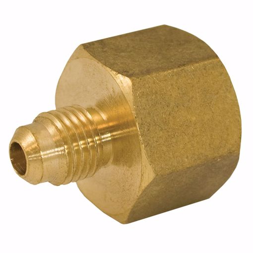 Picture of 1/4" x 1/4" Brass Flare x FIP Coupling