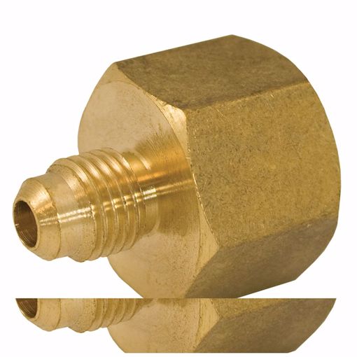 Picture of 1/4" x 3/8" Brass Flare x FIP Coupling