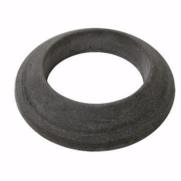 Picture of 6-3/4" x 3-1/2" x 3/4" Sponge Closet Gasket with 2 Bolt Holes