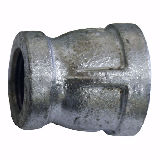 Picture of 1/4" x 1/8" Galvanized Iron Reducing Coupling, Banded