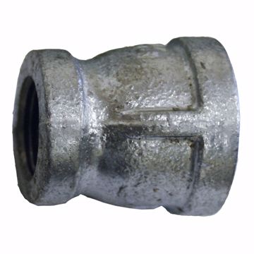 Picture of 1-1/4" x 3/4" Galvanized Iron Reducing Coupling, Banded