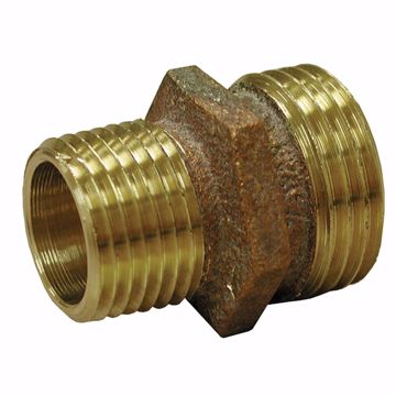 Picture of 3/4" MHT x 1/2" MPT Brass Garden Hose Adapter