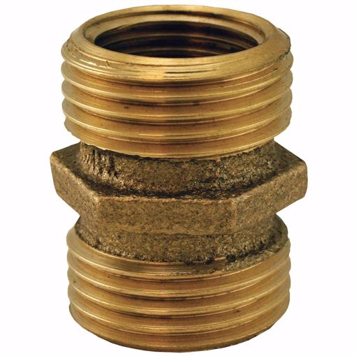 Picture of 3/4" MHT x 3/4" MHT Brass Garden Hose Union