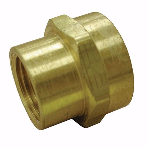 Picture of 3/4" FHT x 1/2" FIP Brass Garden Hose Adapter