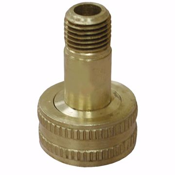 Picture of 1/2" FHT Swivel x 3/4" MPT Brass Garden Hose Adapter