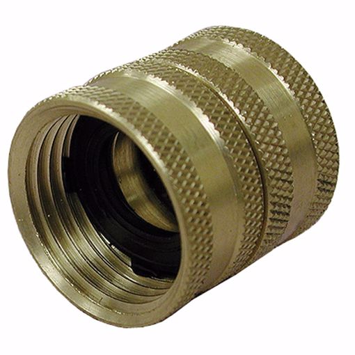 Picture of 3/4" FHT x 3/4" FHT Swivel Brass Garden Hose Union, Lead Free