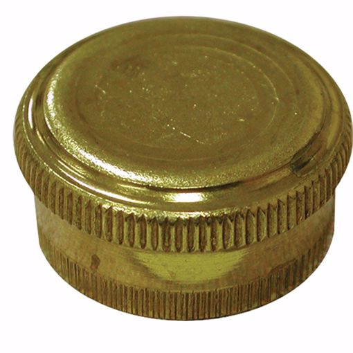 Picture of 3/4" Brass Garden Hose Cap and Washer, Lead Free