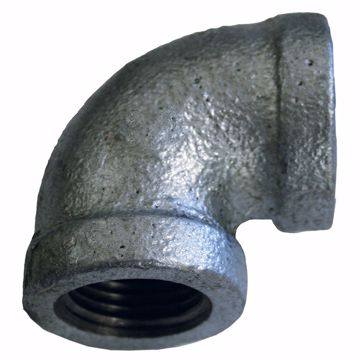 Picture of 1-1/4" Galvanized Iron 90° Elbow, Banded