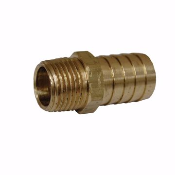 Picture of 1/2" x 1/4" Brass Hose Barb x MIP Adapter