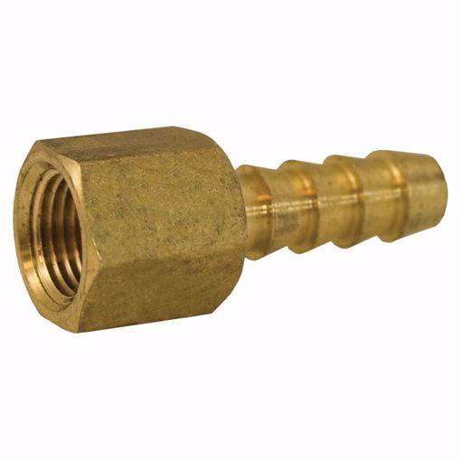 Picture of 3/16" x 1/4" Brass Hose Barb x FIP Adapter