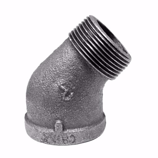 Picture of 1" Galvanized Iron 45° Street Elbow, Banded