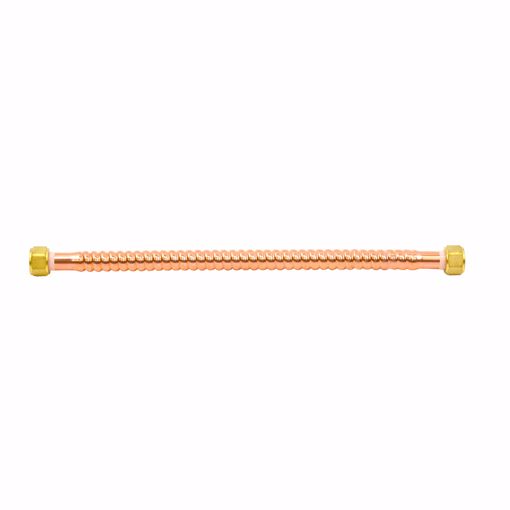 Picture of 3/4" FIP x 24" Copper Corrugated Water Heater Connector