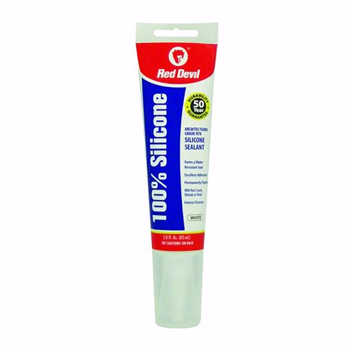 Picture of 2.8 oz. 100% White Silicone Tub and Tile Sealant, Carton of 12