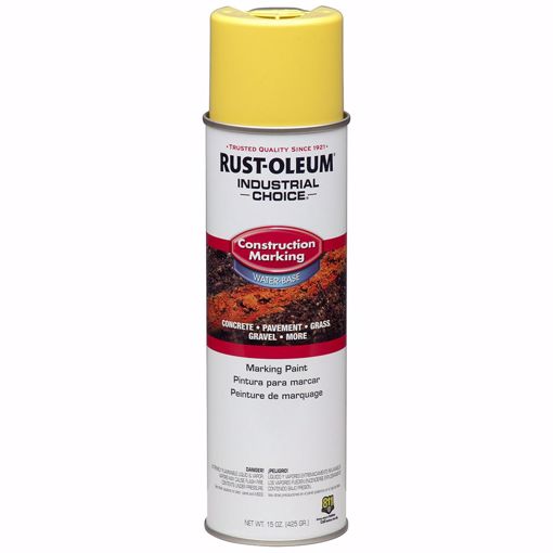 Picture of Hi Visibility Yellow Rustoleum® Industrial Choice® Construction Marking Paint, Carton of 12