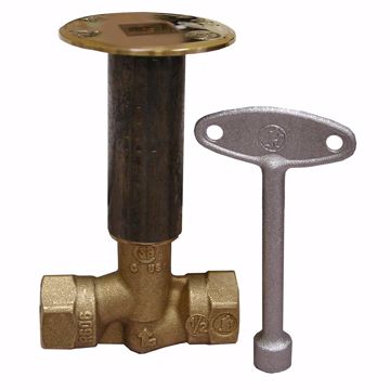 Picture of Polished Brass Straight Standard Log Lighter Valve