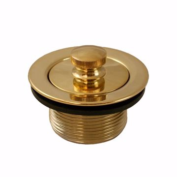 Picture of Polished Brass Lift and Turn Tub Drain