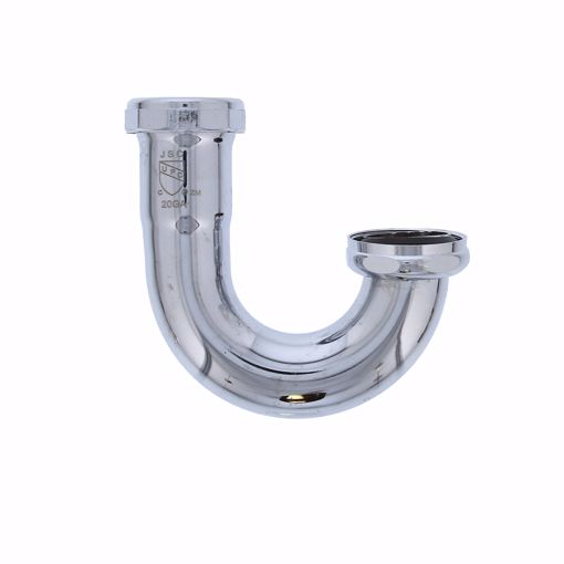 Picture of 1-1/2" Chrome Plated Brass J-Bend 22 Gauge