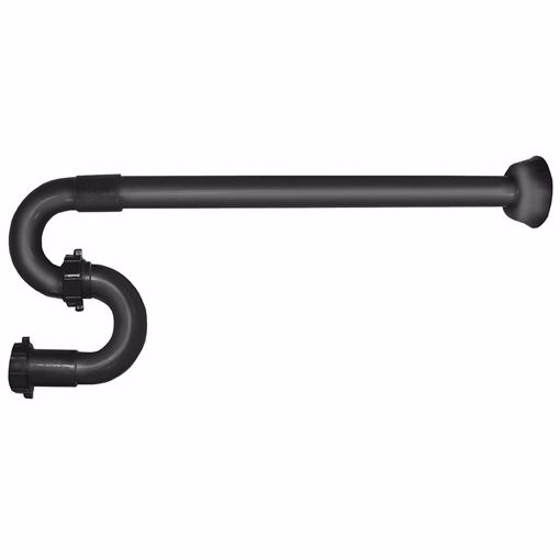 Picture of 1-1/4" Black Plastic S-Trap