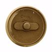 Picture of 2” Slotted Brass Cleanout Plug with 5/16” Tapped Hole