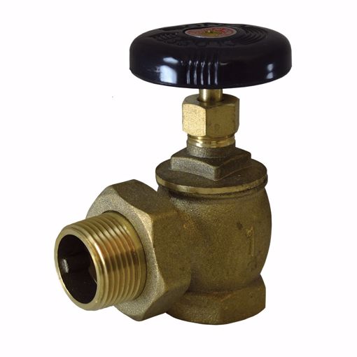 Picture of 1/2" Bronze Steam Angle Radiator Valve