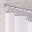 Picture of 5' Aluminum Shower Rod with Die Cast Jiffy Flanges, Carton of 50