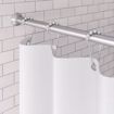 Picture of 5' Aluminum Shower Rod with Steel Flanges, Carton of 10