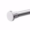 Picture of 6' Aluminum Shower Rod with Plastic Jiffy Flanges, Carton of 10